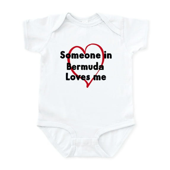 CafePress - Loves Me: Bermuda Infant Bodysuit - Baby Light Bodysuit, Size Newborn - 24 Months