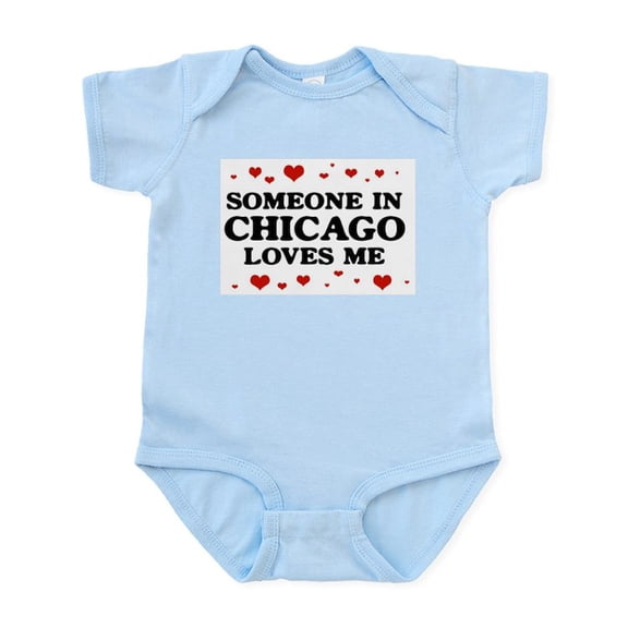 CafePress - Loves Me In Chicago Infant Bodysuit - Baby Light Bodysuit, Size Newborn - 24 Months