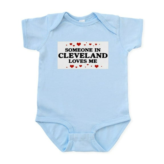 CafePress - Loves Me In Cleveland Infant Bodysuit - Baby Light Bodysuit, Size Newborn - 24 Months