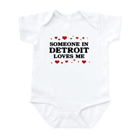 CafePress - Loves Me In Detroit Infant Bodysuit - Baby Light Bodysuit, Size Newborn - 24 Months