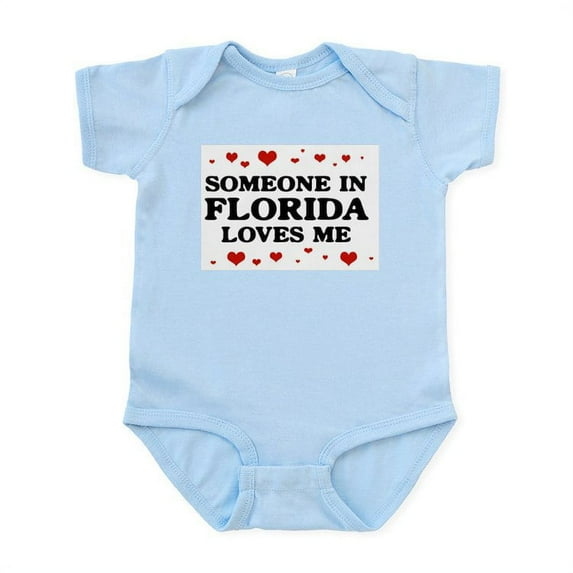 CafePress - Loves Me In Florida Infant Bodysuit - Baby Light Bodysuit, Size Newborn - 24 Months