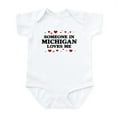 thumbnail image 1 of CafePress - Loves Me In Michigan Infant Bodysuit - Baby Light Bodysuit, Size Newborn - 24 Months, 1 of 4
