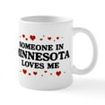 thumbnail image 1 of CafePress - Loves Me In Minnesota Mug - 11 oz Ceramic Mug - Novelty Coffee Tea Cup, 1 of 4