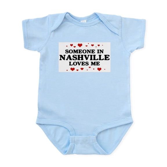 CafePress - Loves Me In Nashville Infant Bodysuit - Baby Light Bodysuit, Size Newborn - 24 Months