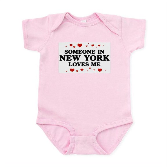 CafePress - Loves Me In New York Infant Bodysuit - Baby Light Bodysuit, Size Newborn - 24 Months