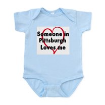 CafePress - Loves Me: Pittsburgh Infant Bodysuit - Baby Light Bodysuit, Size Newborn - 24 Months