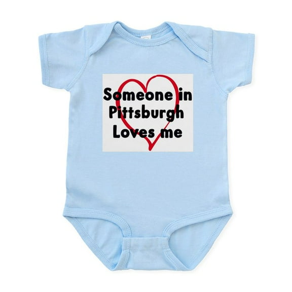 CafePress - Loves Me: Pittsburgh Infant Bodysuit - Baby Light Bodysuit, Size Newborn - 24 Months