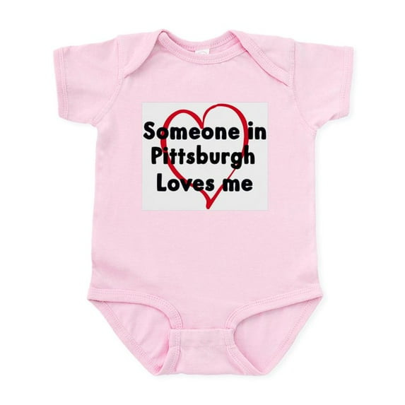 CafePress - Loves Me: Pittsburgh Infant Bodysuit - Baby Light Bodysuit, Size Newborn - 24 Months