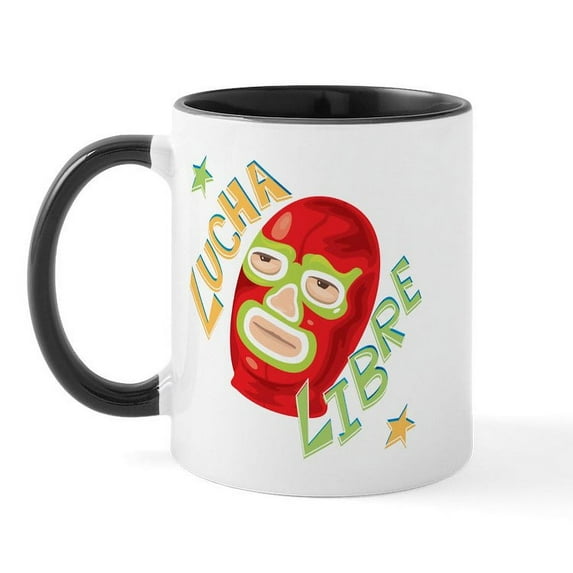 CafePress - Lucha Libre Mug - 11 oz Ceramic Mug - Novelty Coffee Tea Cup