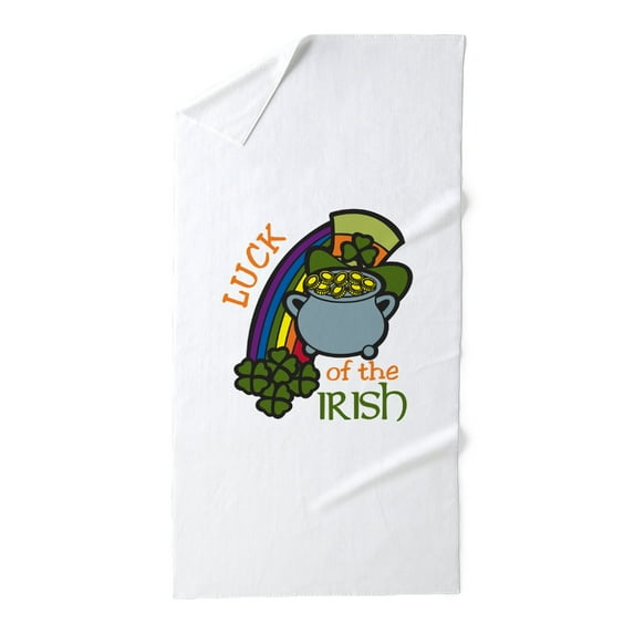 CafePress - Luck Of The Irish - Large Beach Towel, Soft 30"x60" Towel with Unique Design