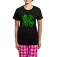 thumbnail image 1 of CafePress - Lucky 4 Leaf Clover Women's Dark Pajamas - Women's Short Sleeve Print T-Shirt and Pants Dark Cotton Pajama Set, 1 of 7