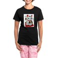 thumbnail image 1 of CafePress - Lucky Cat Women's Dark Pajamas - Women's Short Sleeve Print T-Shirt and Pants Dark Cotton Pajama Set, 1 of 7