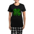 thumbnail image 1 of CafePress - Lucky Charm 4 Leaf Clover Irish Women's Dark Pajam - Women's Short Sleeve Print T-Shirt and Pants Dark Cotton Pajama Set, 1 of 7