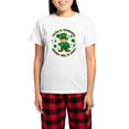 thumbnail image 1 of CafePress - Lucky & Charming Kids Women's Light Pajamas - Women's Short Sleeve Print T-Shirt and Pants Light Cotton Pajama Set, 1 of 7