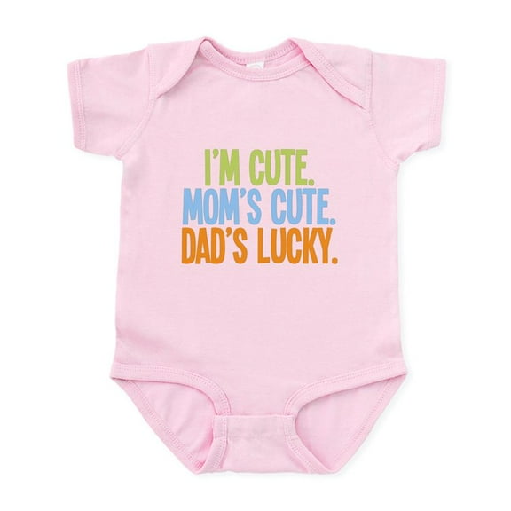 CafePress - Lucky Dad! Infant Bodysuit - Baby Light Bodysuit, Size Newborn - 24 Months