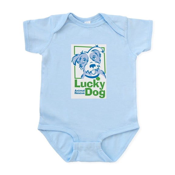 CafePress - Lucky Dog Infant Bodysuit - Baby Light Bodysuit, Size Newborn - 24 Months