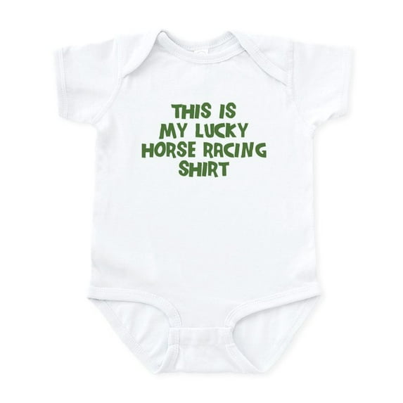 CafePress - Lucky Horse Racing Infant Bodysuit - Baby Light Bodysuit, Size Newborn - 24 Months