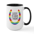 thumbnail image 1 of CafePress - Lucky Moms Large Mug - 15 oz Ceramic Large White Novelty Mug, 1 of 4