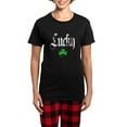 thumbnail image 1 of CafePress - Lucky Shamrock Women's Dark Pajamas - Women's Short Sleeve Print T-Shirt and Pants Dark Cotton Pajama Set, 1 of 7