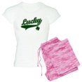 thumbnail image 1 of CafePress - Lucky St. Patricks Day Women's Light Pajamas - Women's Short Sleeve Print T-Shirt and Pants Light Cotton Pajama Set, 1 of 7