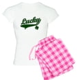 thumbnail image 1 of CafePress - Lucky St. Patricks Day Women's Light Pajamas - Women's Short Sleeve Print T-Shirt and Pants Light Cotton Pajama Set, 1 of 7