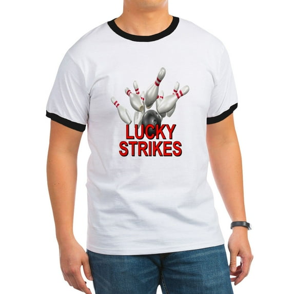 CafePress - Lucky Strikes Ringer T - 100% Cotton Ringed T-Shirt