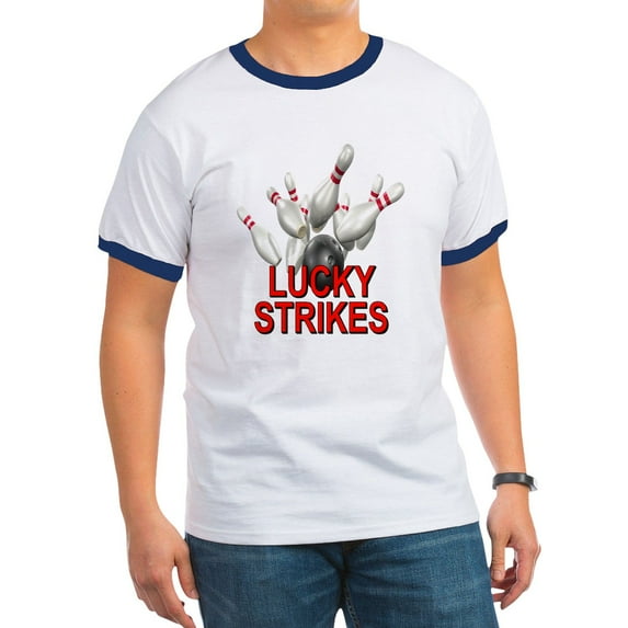 CafePress - Lucky Strikes Ringer T - 100% Cotton Ringed T-Shirt