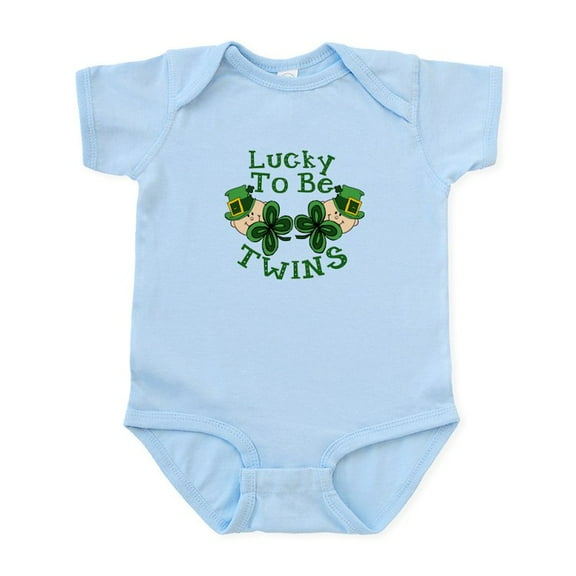 CafePress - Lucky TWINS Infant Bodysuit - Baby Light Bodysuit, Size Newborn - 24 Months