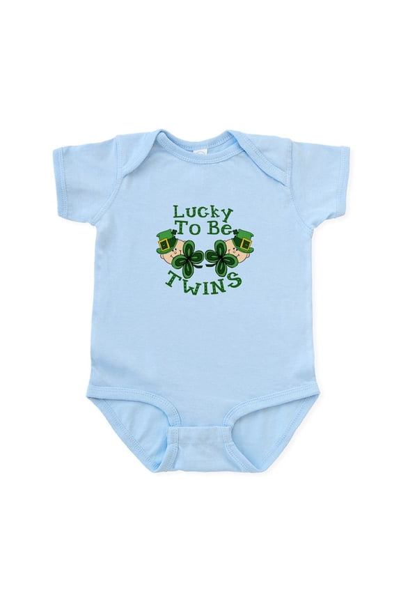 - Lucky TWINS Infant Bodysuit - Baby Light Bodysuit, Size Newborn - 24 Months