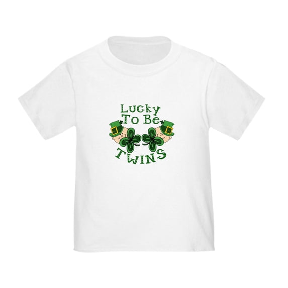 CafePress - Lucky TWINS Toddler T Shirt - Cute Toddler T-Shirt, 100% Cotton