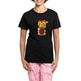 thumbnail image 1 of CafePress - Luckycat3 Women's Dark Pajamas - Women's Short Sleeve Print T-Shirt and Pants Dark Cotton Pajama Set, 1 of 7