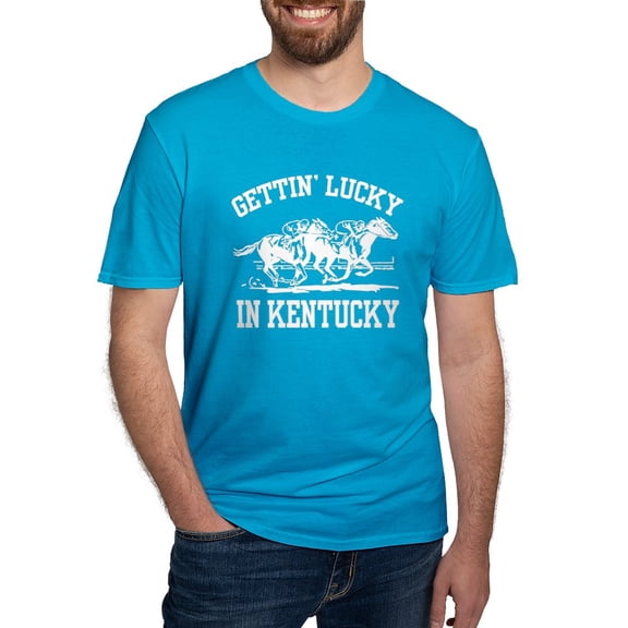 CafePress - Luckykentuckyclr Men's Classic T Shirt - Men's Fitted T-Shirt