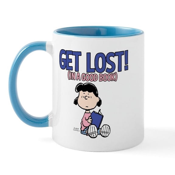 CafePress - Lucy Get Lost Mug - 11 oz Ceramic Mug - Novelty Coffee Tea Cup