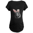 thumbnail image 1 of CafePress - Lucy The Pig Celebrates Easter Maternity T Shirt - Maternity Dark T-Shirt, 1 of 3