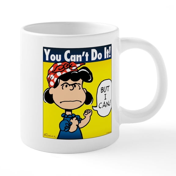 CafePress - Lucy The Riveter - 20 Oz White Ceramic Mega Mug