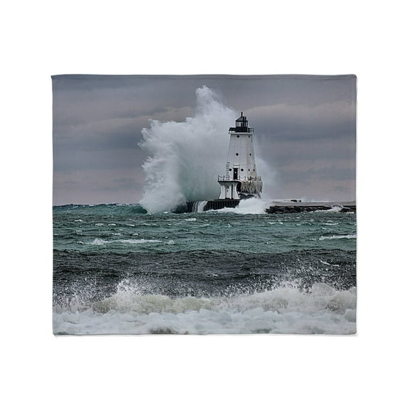 CafePress - Ludington 3 Throw Blanket - Soft Fleece Throw Blanket, 50"x60" for All Ages