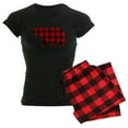 thumbnail image 1 of CafePress - Lumberjack Buffalo Plaid Bea - Women's Dark Pajamas, 1 of 4