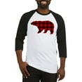 thumbnail image 1 of CafePress - Lumberjack Buffalo Plaid Bear Baseball Jersey - Cotton Baseball Jersey, 3/4 Raglan Sleeve Shirt, 1 of 4