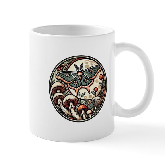 CafePress - Luna Cottagecore - 11 oz Ceramic Mug - Novelty Coffee Tea Cup