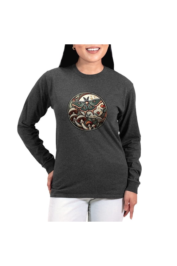 - Luna Cottagecore Women's Long Sleeve T Shirt - Women's Long Sleeve Graphic Tee Casual Fit