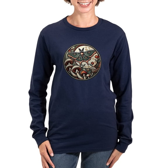 CafePress - Luna Cottagecore Women's Long Sleeve T Shirt - Women's Long Sleeve Graphic Tee Casual Fit