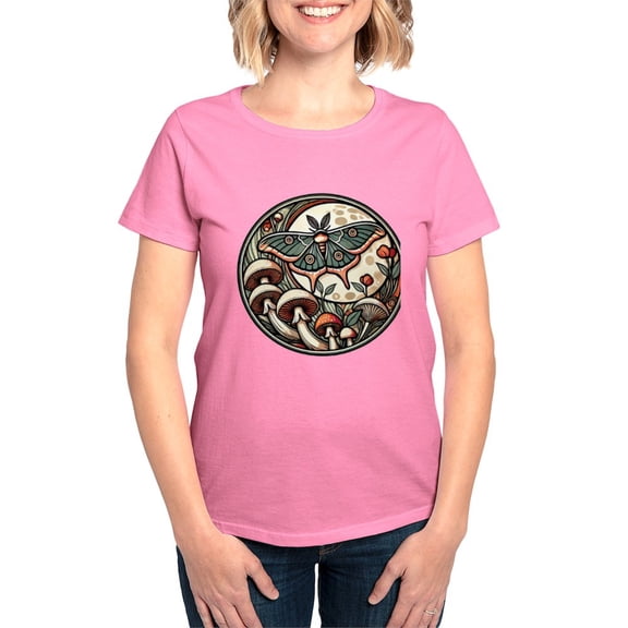 CafePress - Luna Cottagecore Women's Value T Shirt - Women's Traditional Fit Dark T-Shirt