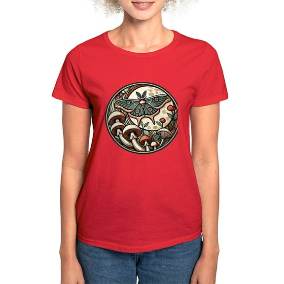 CafePress - Luna Cottagecore Women's Value T Shirt - Women's Traditional Fit Dark T-Shirt