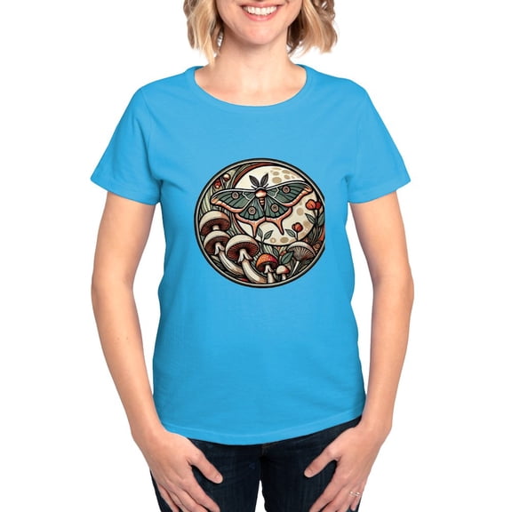 CafePress - Luna Cottagecore Women's Value T Shirt - Women's Traditional Fit Dark T-Shirt