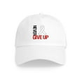 thumbnail image 1 of CafePress - Lung Cancer Never Give Up Cap - Adjustable 100% Brushed Unisex Casual Cotton Baseball Cap, Beige, 1, 1 of 2