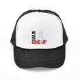 thumbnail image 1 of CafePress - Lung Cancer Never Give Up - Adjustable Unisex Printed Trucker Hat with Mesh Back, 1 of 8