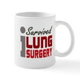thumbnail image 1 of CafePress - Lung Surgery Survivor Mug - 11 oz Ceramic Mug - Novelty Coffee Tea Cup, 1 of 4