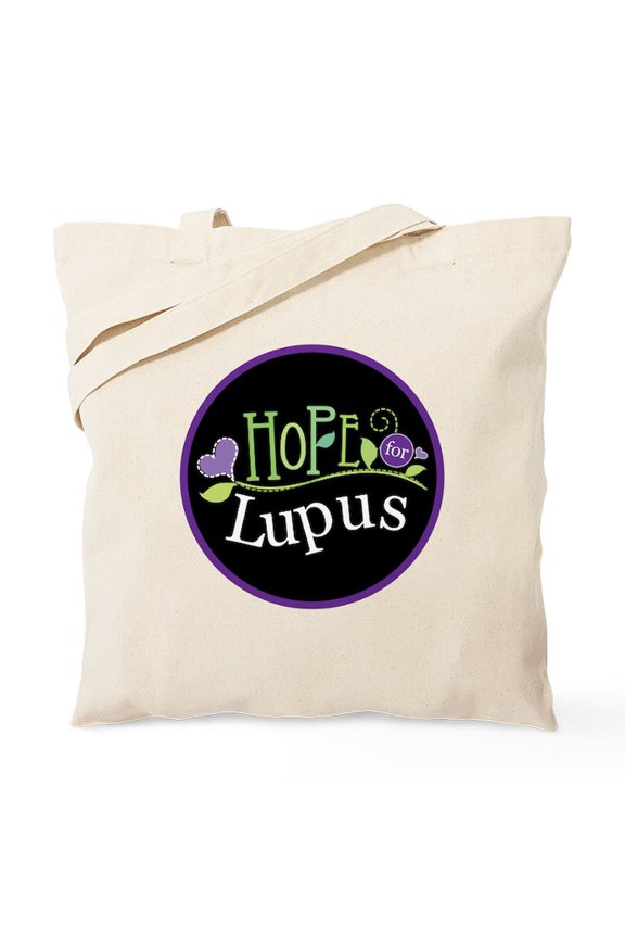 - Lupus Awareness Quote - Unisex Canvas Tote Bag, Beige, 1-Piece
