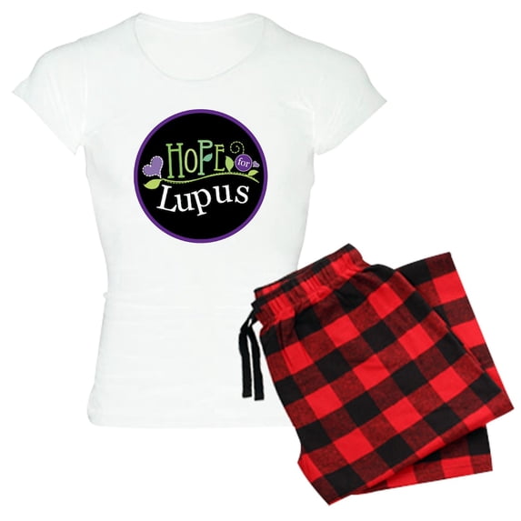 CafePress - Lupus Awareness Quote Pajamas - Women's Short Sleeve Print T-Shirt and Pants Light Cotton Pajama Set