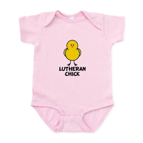CafePress - Lutheran Chick Infant Bodysuit - Baby Light Bodysuit, Size Newborn - 24 Months
